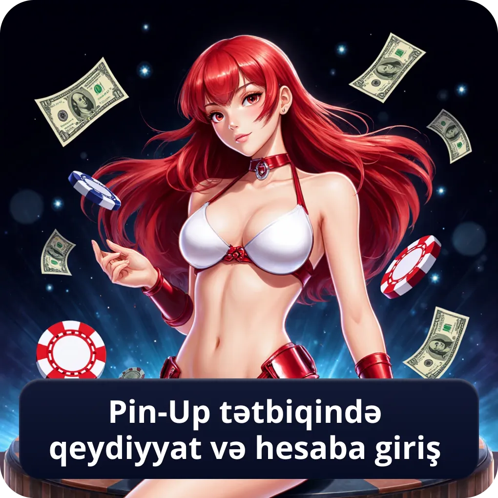 Pin-Up tətbiqində qeydiyyat və hesaba giriş